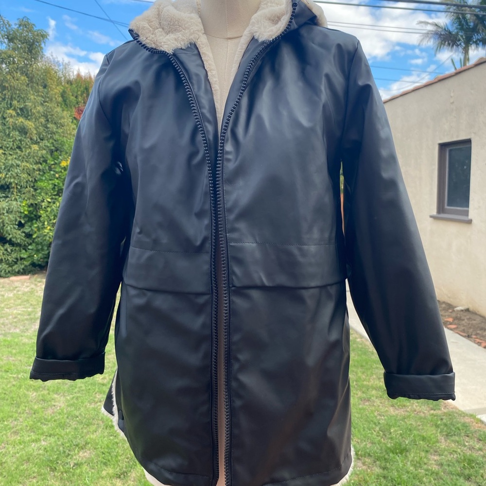 Zara Beige Faux Fur Jacket